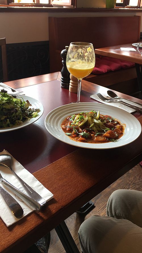Vegan goulash  at Vegan's Prague in Prague