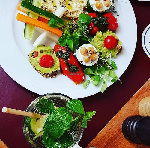 Variace Předkrmů (Mixed Starter Plate) at Vegan's Prague in Prague