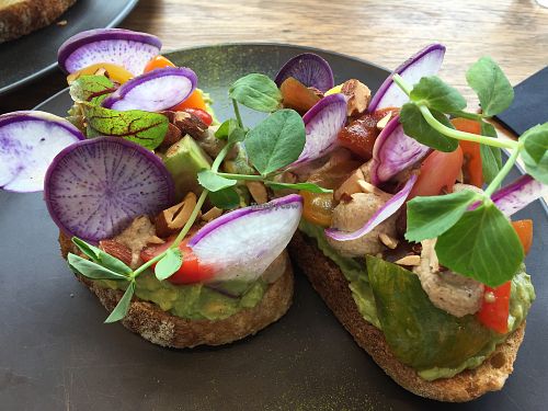 Deluxe black tie avocado (super delicious) at Matcha Mylkbar in St Kilda