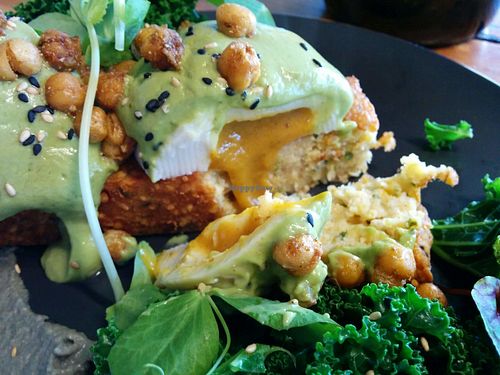 Avocado hollandaise eggs at Matcha Mylkbar in St Kilda