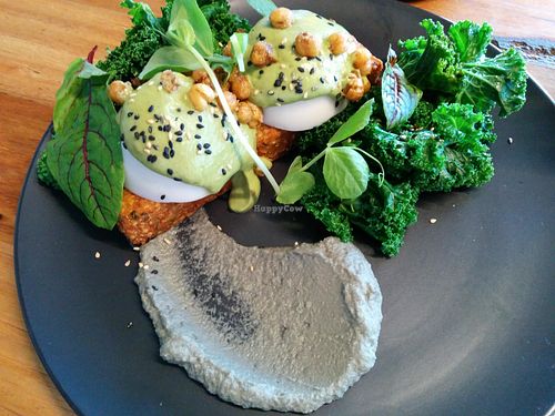 Avocado hollandaise eggs at Matcha Mylkbar in St Kilda