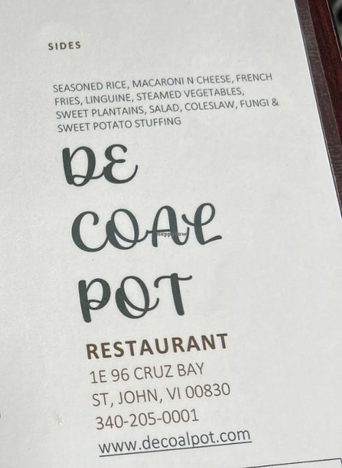   at DeCoal Pot in St John