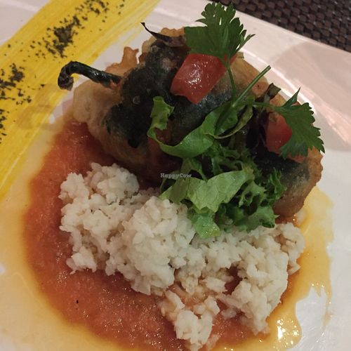 Stuffed pepper at Salvia in Playa Del Carmen