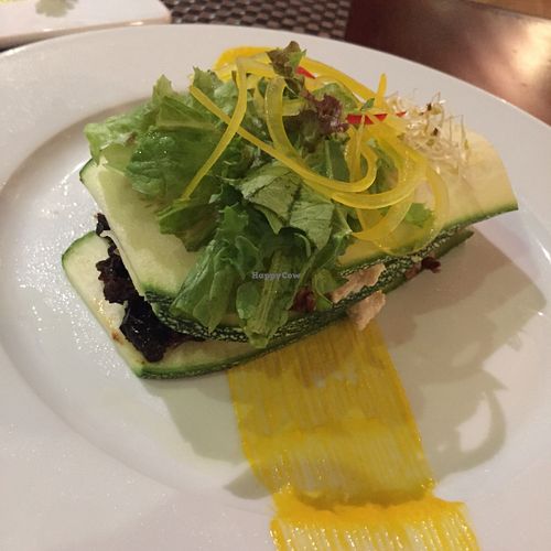 Raw lasagna at Salvia in Playa Del Carmen