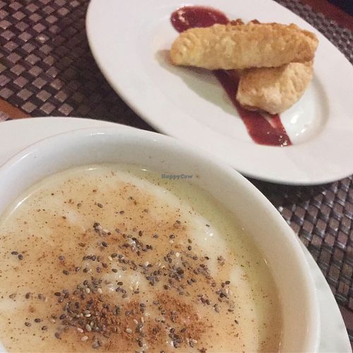 Rice with coconutmilk at Salvia in Playa Del Carmen