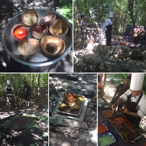 Not at salvia: all nature experience at the resort - maya cooking ‘vegan tamales’  at Salvia in Playa Del Carmen
