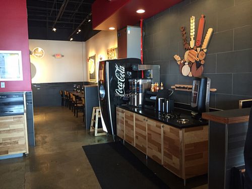 nice decor at Pie Five Pizza in Dover