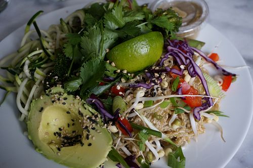 Plate of the Day (Pad Thai) at Ida's Raw Kitchen - Pop-up in Stockholm