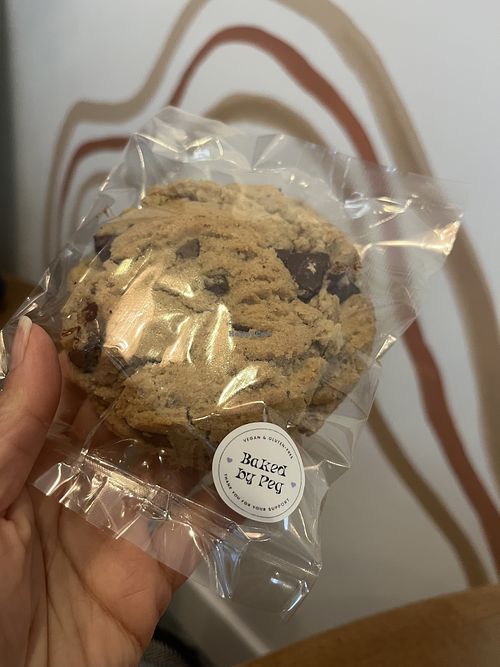 Tahini chocolate chip cookie   at Nourished by Nature in Bradley Beach