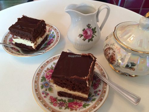 Amazing vegan marzipan chocolate cake!  at Nasch Madame in Halle