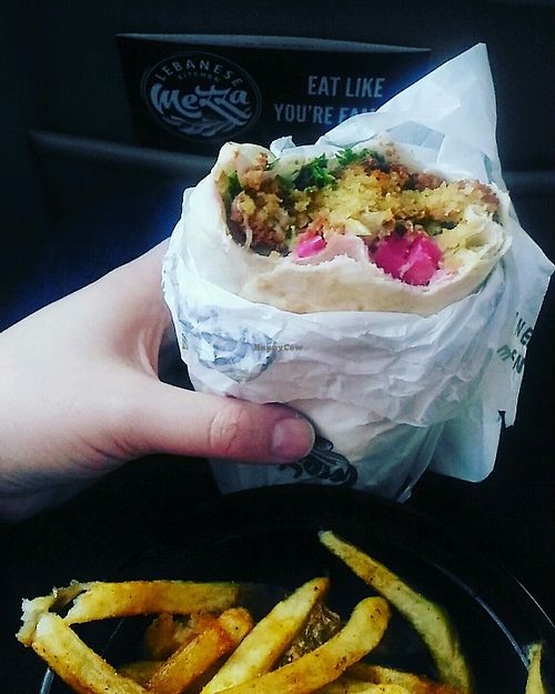 falafel wrap  at Mezza Lebanese Kitchen in Dartmouth