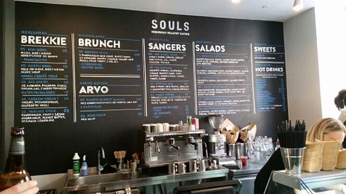 menu at Souls in Copenhagen