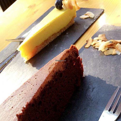delicious yuzu & chocolate cake at Souls Cph at Souls in Copenhagen