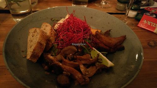 salad with mushrooms extra at Souls in Copenhagen