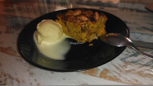 Helado de vainilla casero y bizcocho!! at Fuori di Zucca in Tenerife