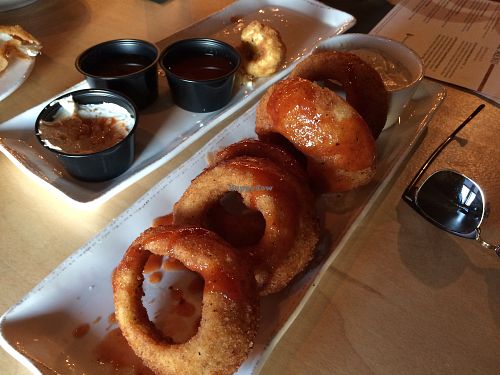 Onion rings at Hops and Fire in Greenwood