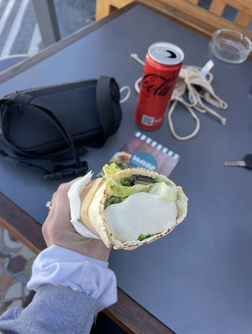   at FalafeLand in Santorini