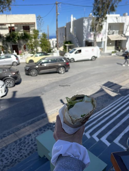   at FalafeLand in Santorini