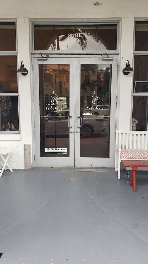 Door at Lilikoi Organic Living in Miami Beach