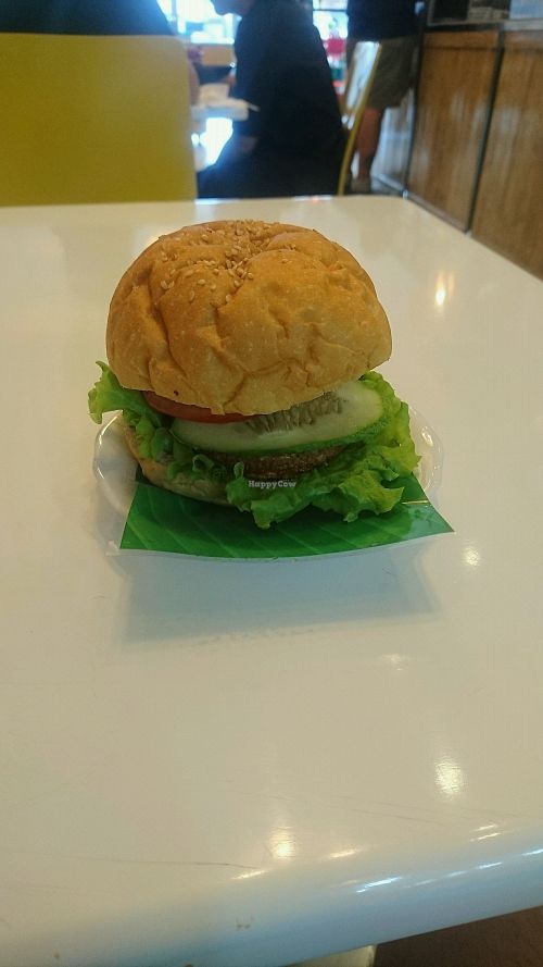 vegan burger at Healthy Farm - Tran Hung Dao District 1 in Ho Chi Minh City