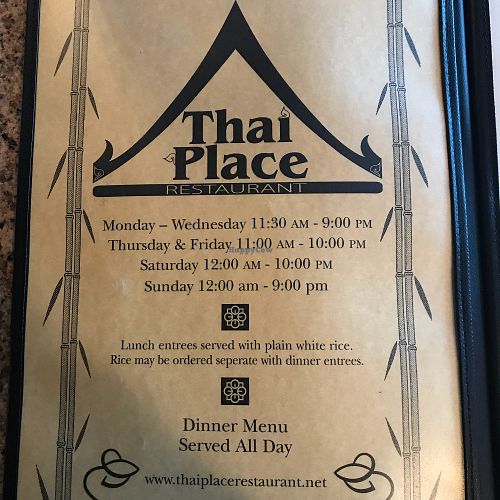 Hours at The Thai Place in Sturbridge