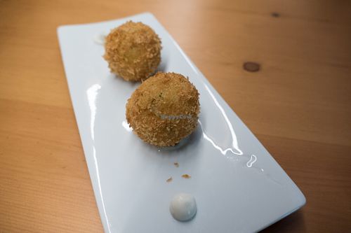 Vegan croquettes! at El Maderal in Barcelona