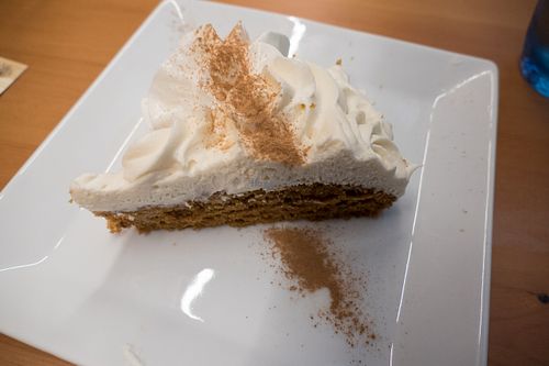 Carrot cake at El Maderal in Barcelona