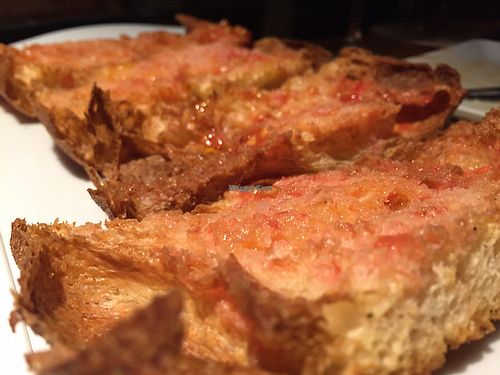 Catalan tomato bread  at El Maderal in Barcelona