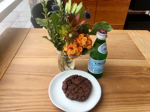 Double chocolate chip vegan cookie at Gluten Free Gem in Portland