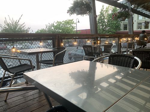 Patio atmosphere nice. Plentiful  at La FiAmma in Bellingham