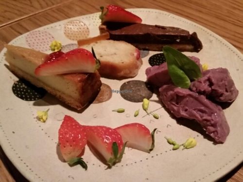 dessert combo at Ukishima Garden in Kyoto