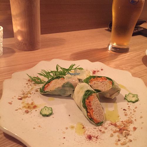 Hommus entree  at Ukishima Garden in Kyoto