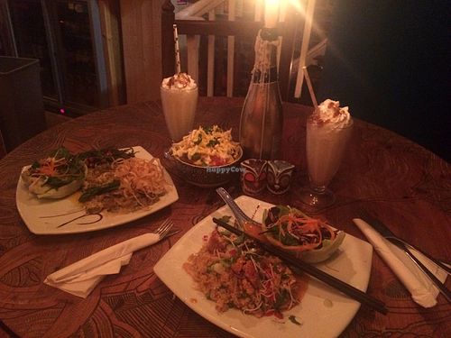 Tofu stir fry (GF) at Voltaire in Bangor