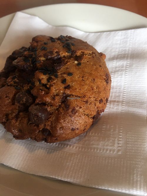 Vegan tahini cookie at Water Avenue Coffee in Portland