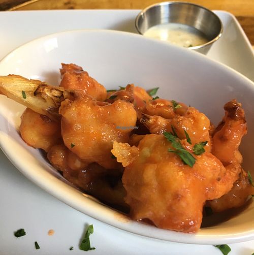 cauliflower buffalo wings at Paisley Vegan Kitchen in Cocoa