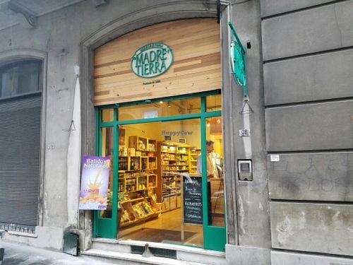 outside at Living Food in Montevideo