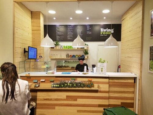 Inside at Living Food in Montevideo