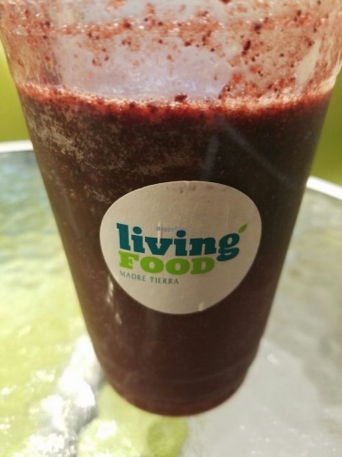 smoothie at Living Food in Montevideo