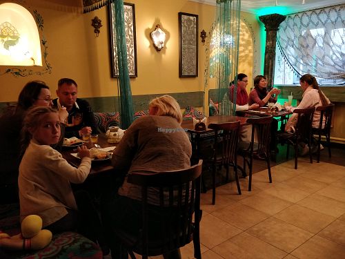 restaurant interior  at Lahore in St Petersburg