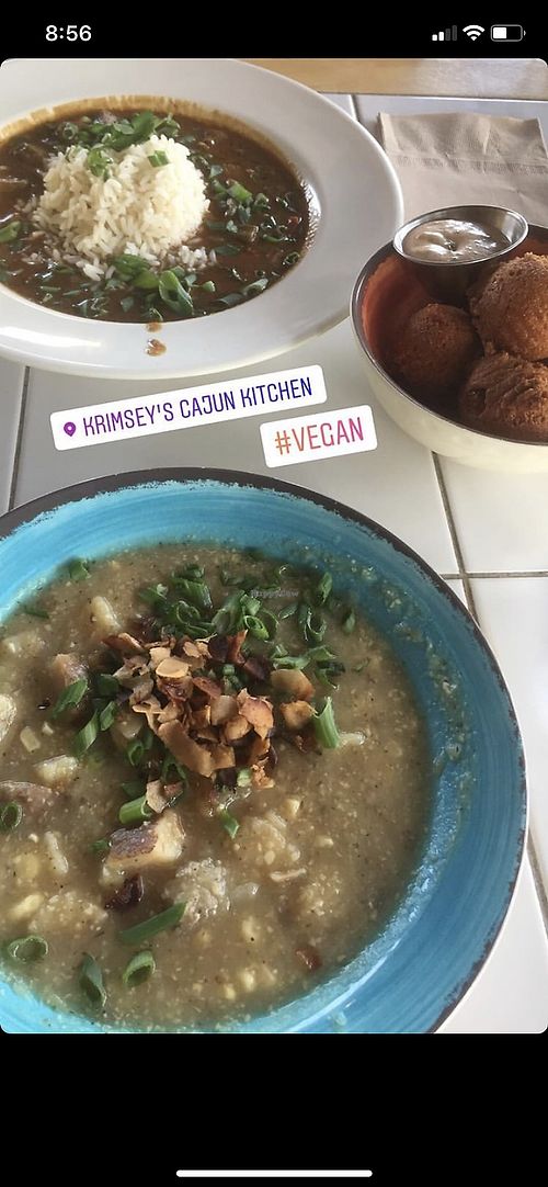 The hush puppies are my favorite  at Krimsey's Cajun Kitchen in North Hollywood