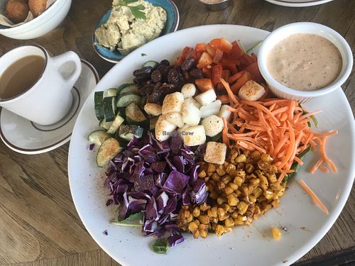 Cajun salad - yum! at Krimsey's Cajun Kitchen in North Hollywood