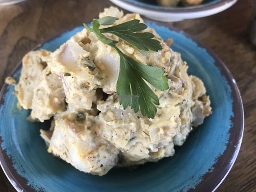Potato salad at Krimsey's Cajun Kitchen in North Hollywood