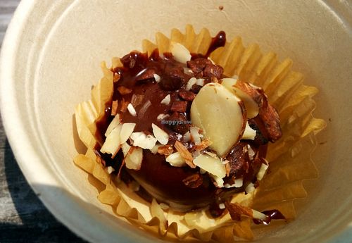 Nutty chocolate ball dessert at Falacos - Food Truck in Houston