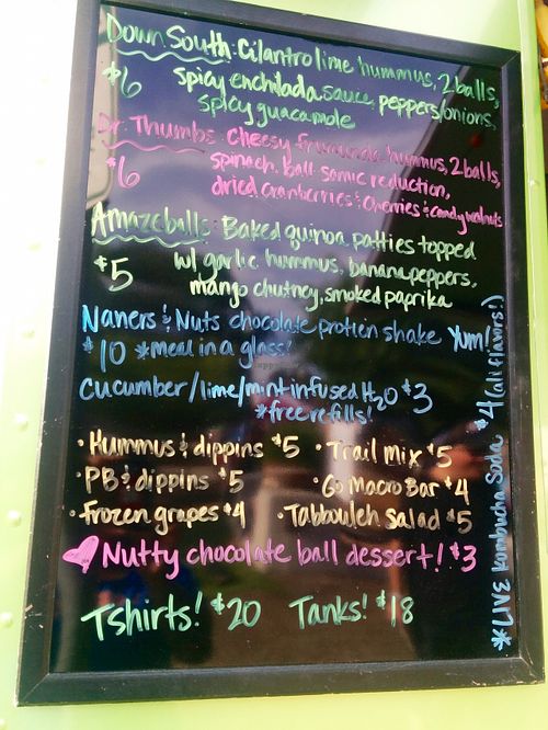 Menu for Conroe's 1st Thursday Farmers' Market at Falacos - Food Truck in Houston
