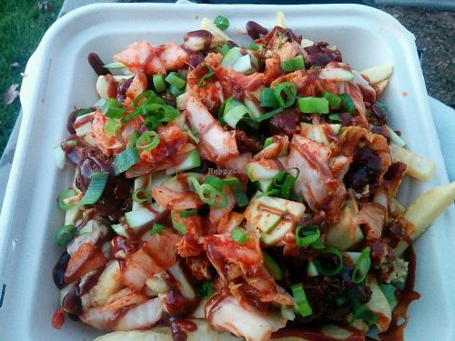 kimchee platter at Falacos - Food Truck in Houston