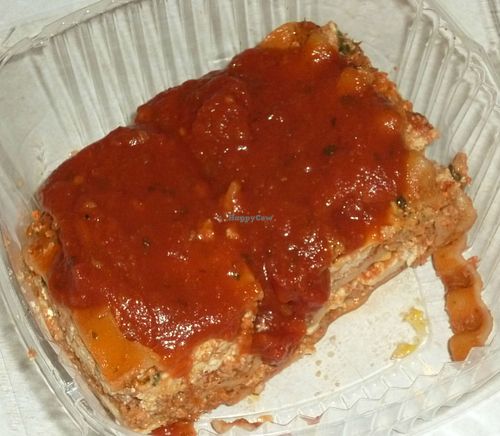 Vegan Lasagna at Sistah's Vegan in Eureka