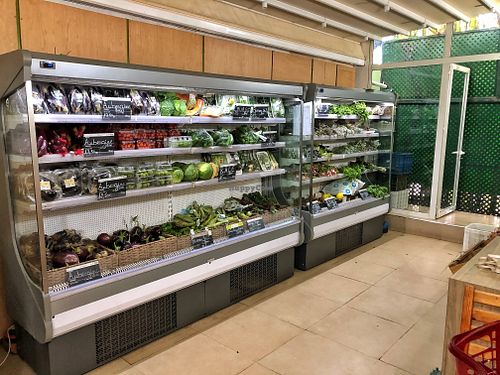 Produce section.  at La Vie Claire in Rabat