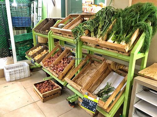 Produce section.  at La Vie Claire in Rabat