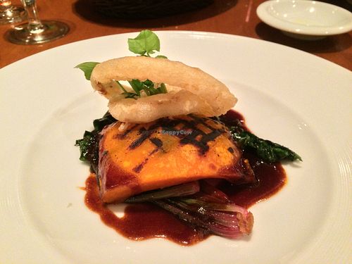 Braised squash steak at Sankara Hotel and Spa in Yakushima