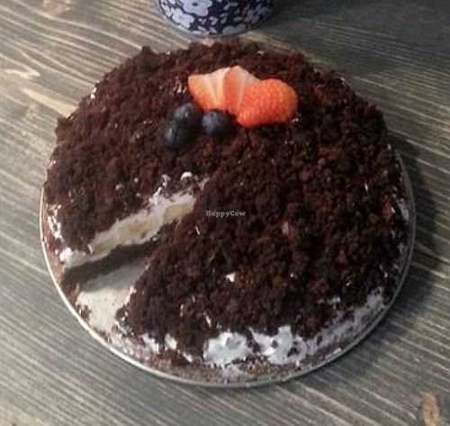 'Mole' Cake at MoMo Veg Cafe  in Prague